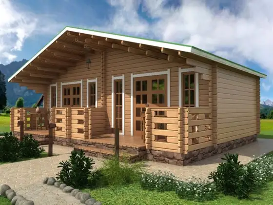Дачный домик 9 × 6 м